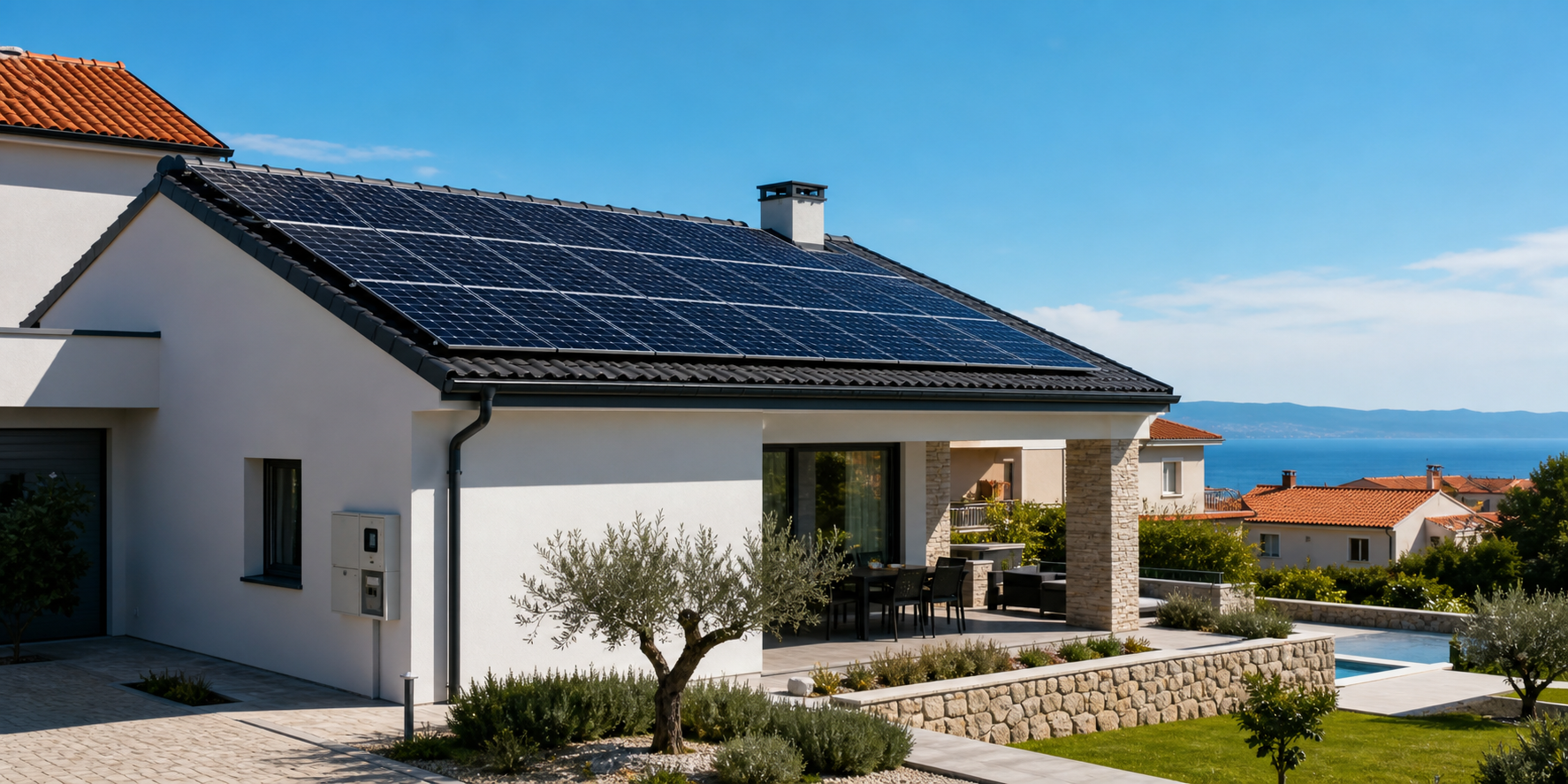 Kuća u Hrvatskoj sa solarnom elektranom na krovu